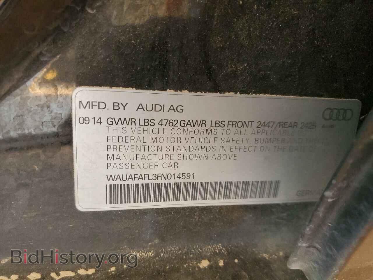 2015 AUDI A4 - VIN: WAUAFAFL3FN014591 - Фото 12