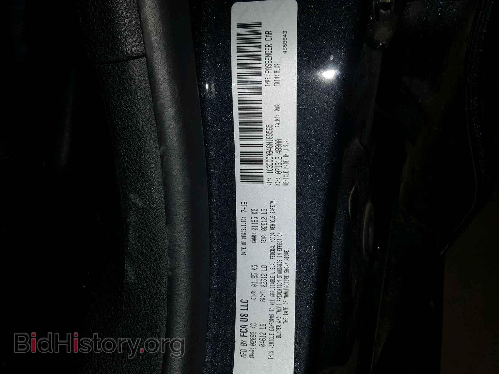 2016 CHRYSLER 200 - VIN: 1C3CCCAB4GN189565 - Photo 10