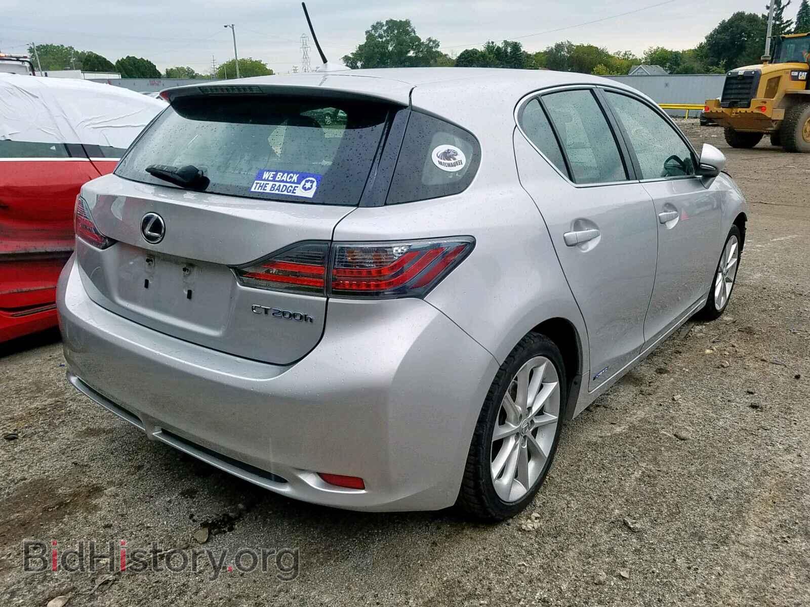 2012 LEXUS CT 200 - VIN: JTHKD5BH7C2066596 - Фото 4