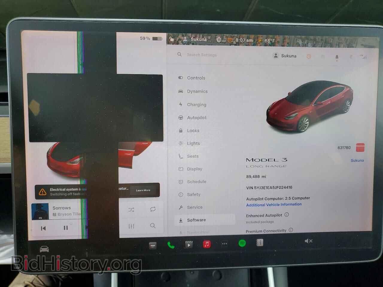 2018 TESLA MODEL 3 - VIN: 5YJ3E1EA5JF024416 - Photo 9