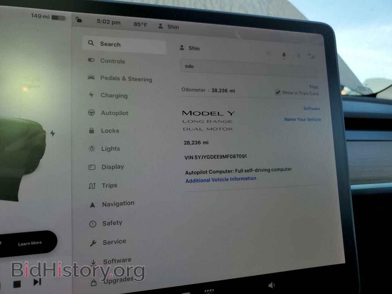 2021 TESLA MODEL Y - VIN: 5YJYGDEE9MF087091 - Photo 9