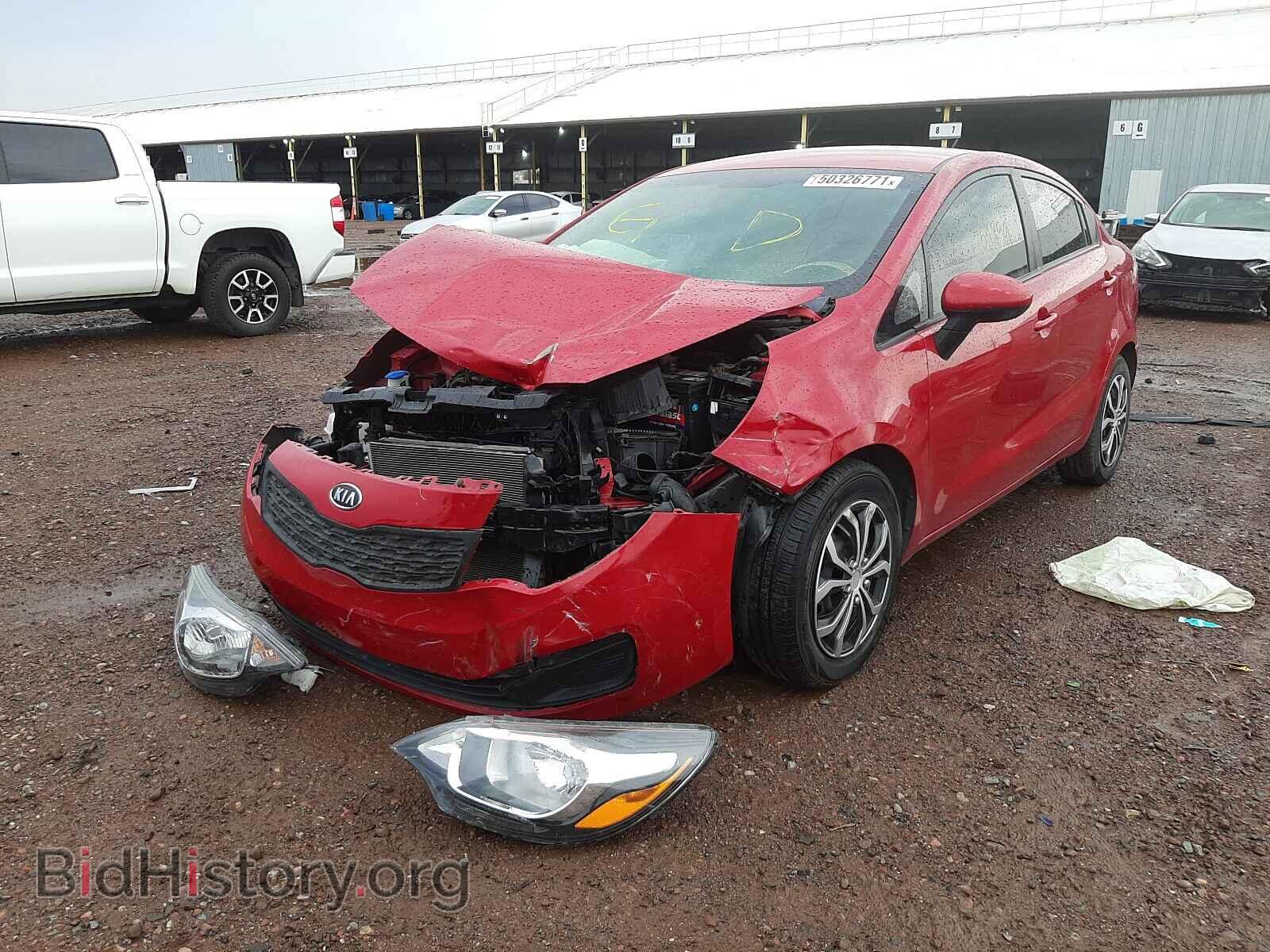 2012 KIA RIO - VIN: KNADM4A39C6083299 - Фото 2