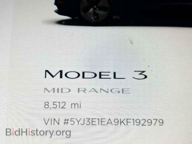 2019 TESLA MODEL 3 - VIN: 5YJ3E1EA9KF192979 - Фото 8
