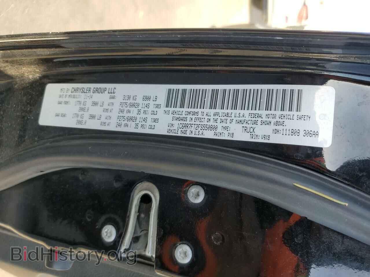 2015 RAM 1500 - VIN: 1C6RR7FT2FS550800 - Фото 12