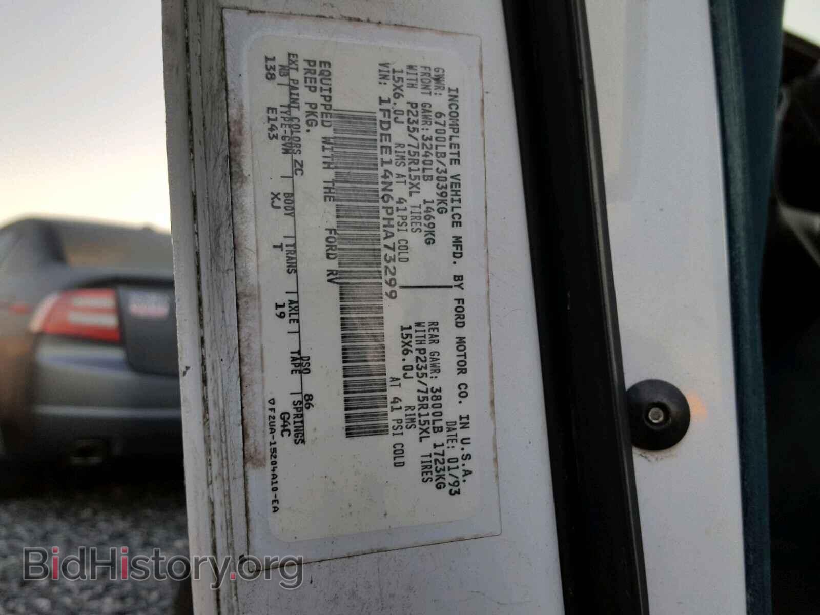 1993 FORD ECONOLINE - VIN: 1FDEE14N6PHA73299 - Photo 10