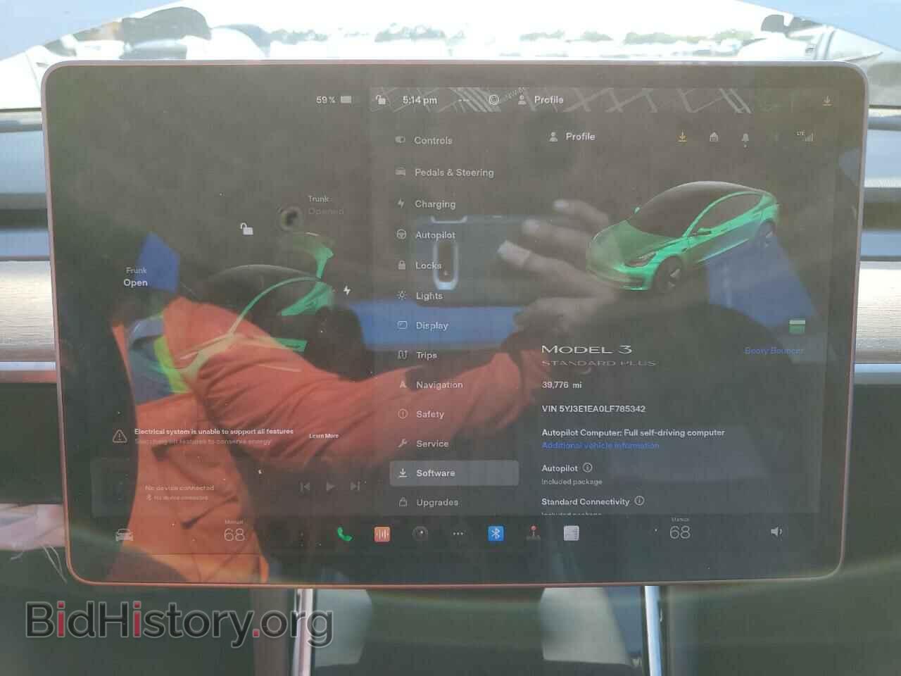 2020 TESLA MODEL 3 - VIN: 5YJ3E1EA0LF785342 - Фото 9