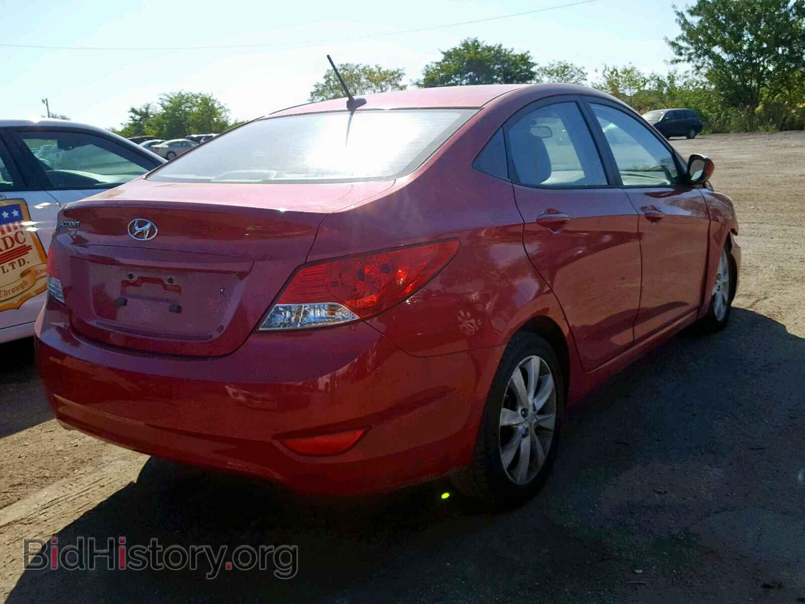 2014 HYUNDAI ACCENT - VIN: KMHCU4AE6EU763543 - Фото 4