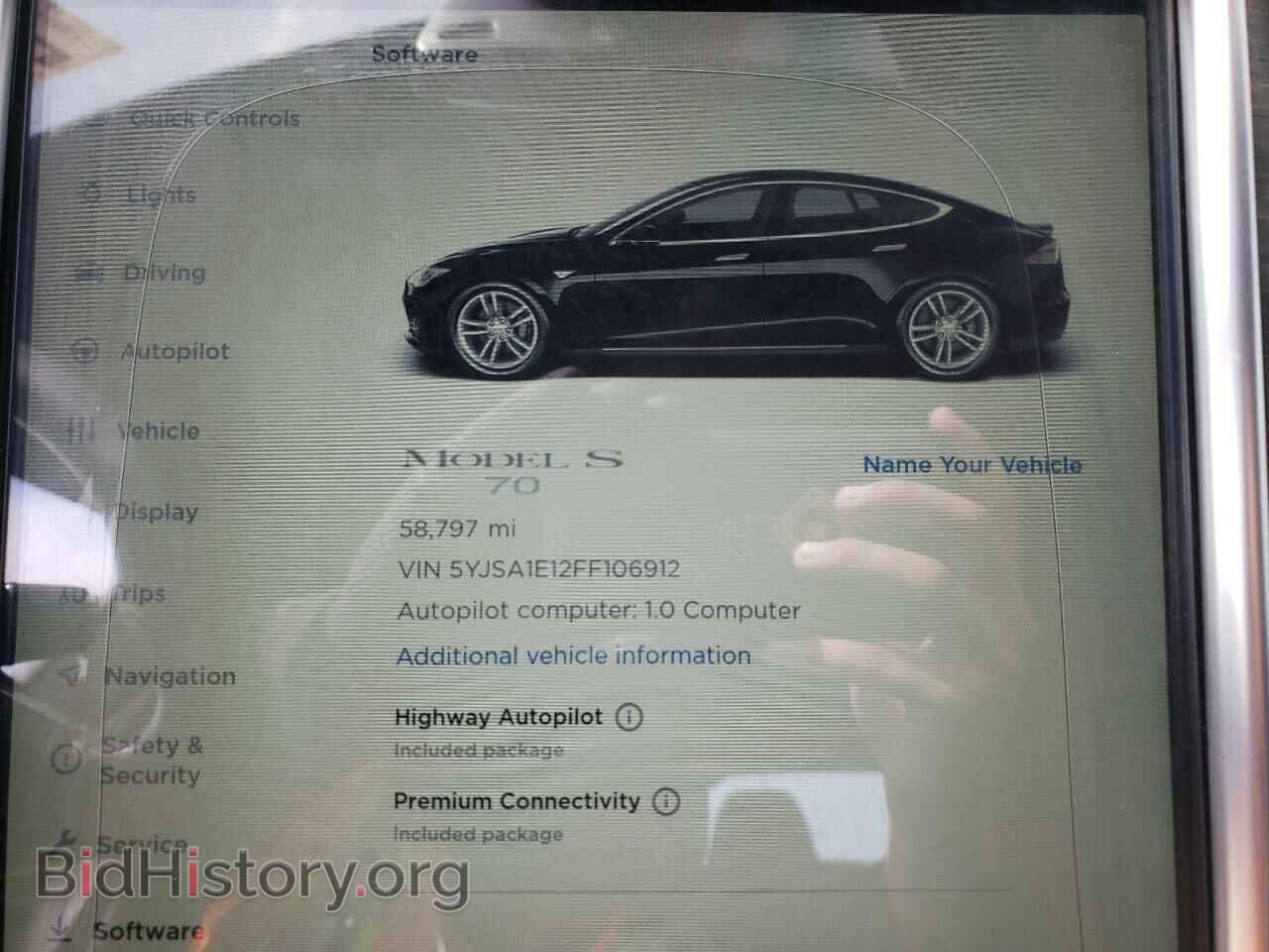 2015 TESLA MODEL S - VIN: 5YJSA1E12FF106912 - Photo 8