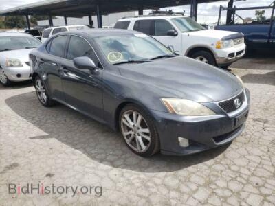 2007 Lexus IS IS 250, темно-серый — VIN JTHBK262875037686, Copart