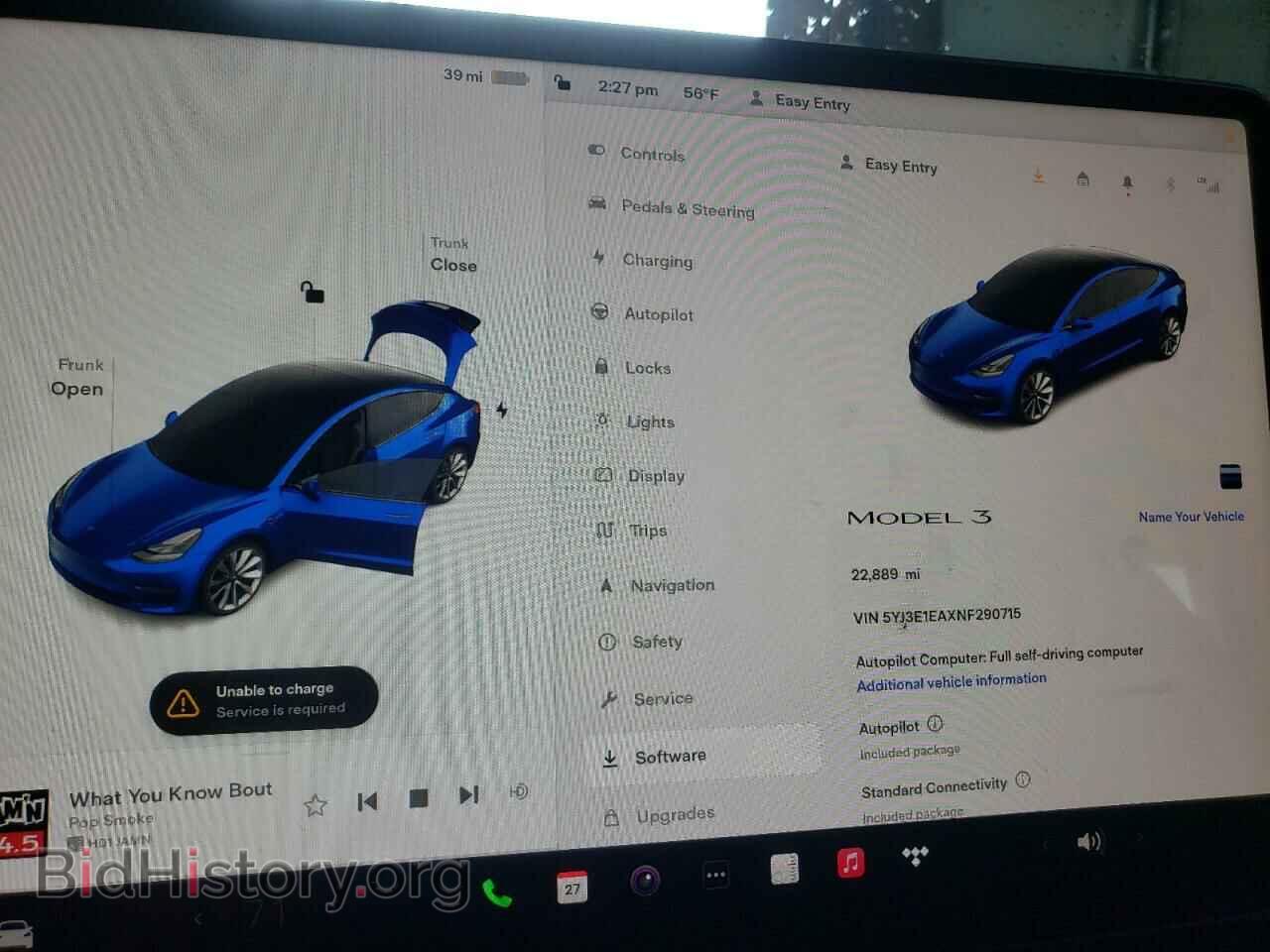 2022 TESLA MODEL 3 - VIN: 5YJ3E1EAXNF290715 - Фото 9