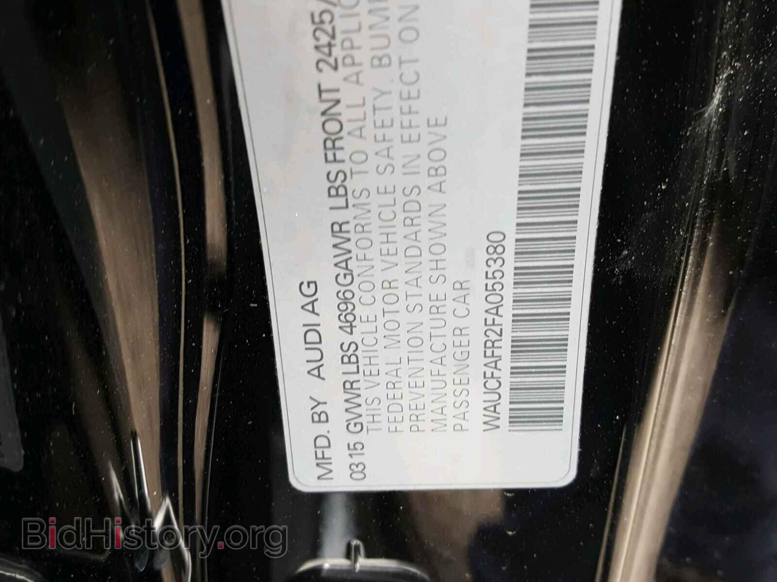 2015 AUDI A5 PREMIUM - VIN: WAUCFAFR2FA055380 - Photo 10