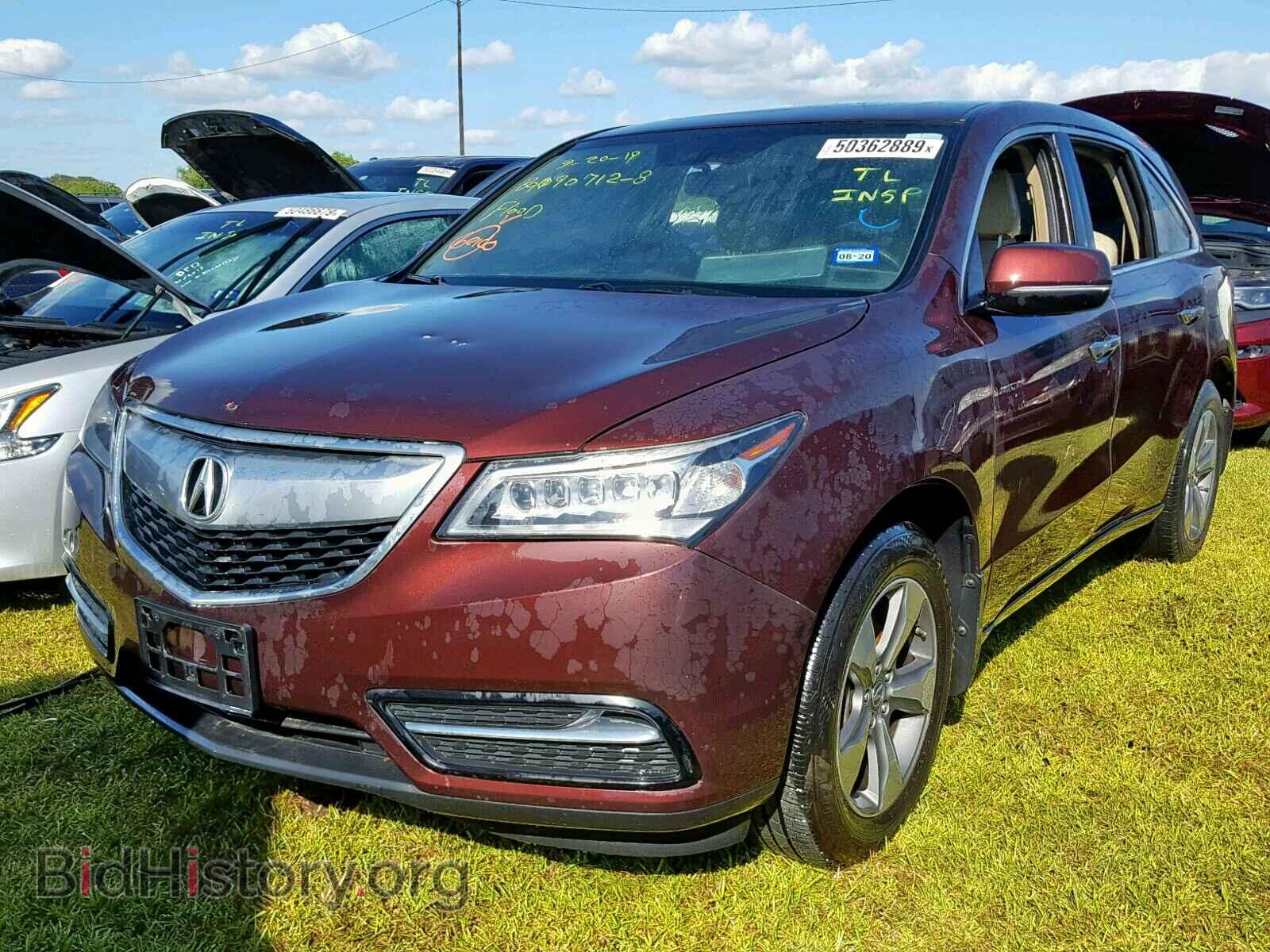 2014 ACURA MDX - VIN: 5FRYD3H29EB007955 - Фото 2