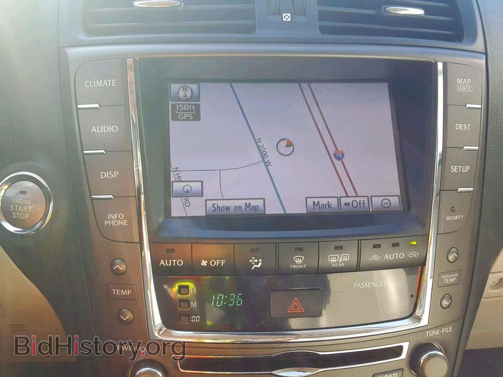 2011 LEXUS IS - VIN: JTHCE5C21B5000599 - Фото 9
