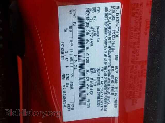 2015 FORD FOCUS - VIN: 1FADP3KE1FL379174 - Photo 10