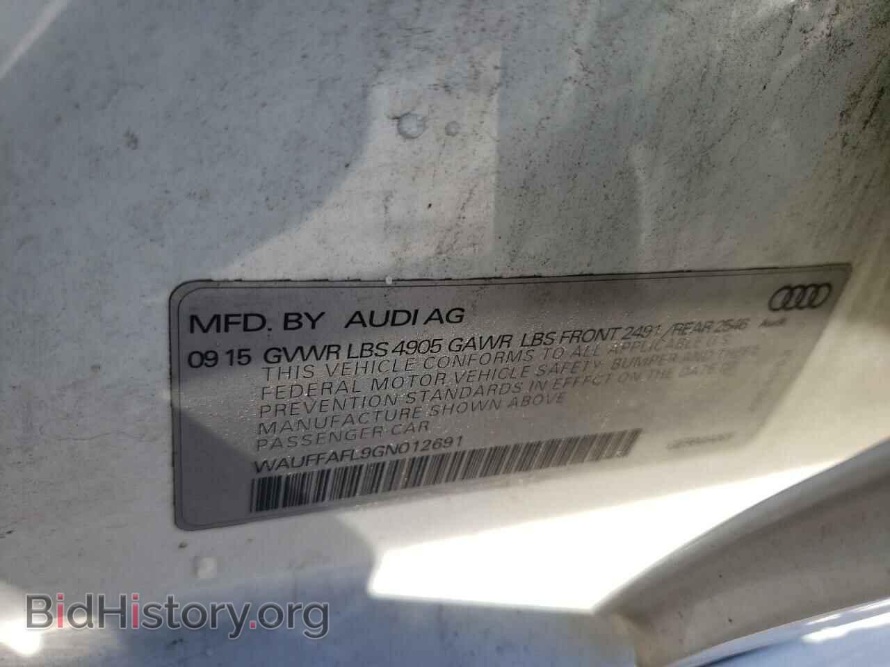 2016 AUDI A4 - VIN: WAUFFAFL9GN012691 - Фото 10