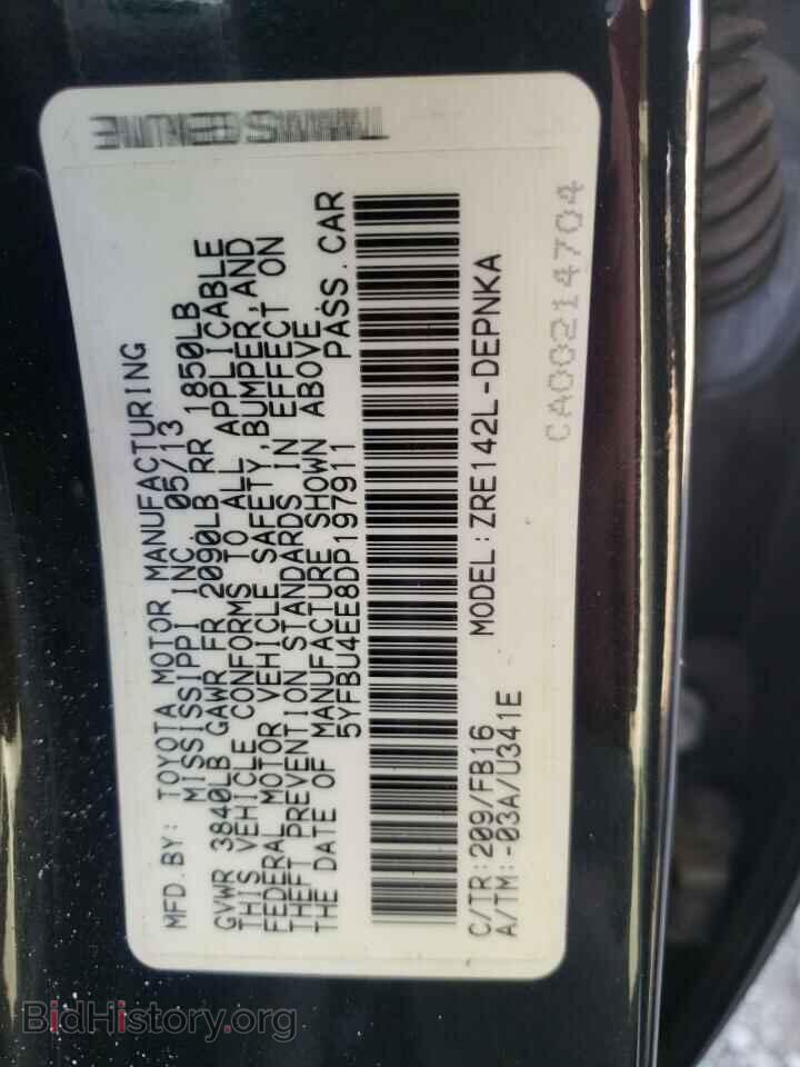 2013 TOYOTA COROLLA - VIN: 5YFBU4EE8DP197911 - Photo 10