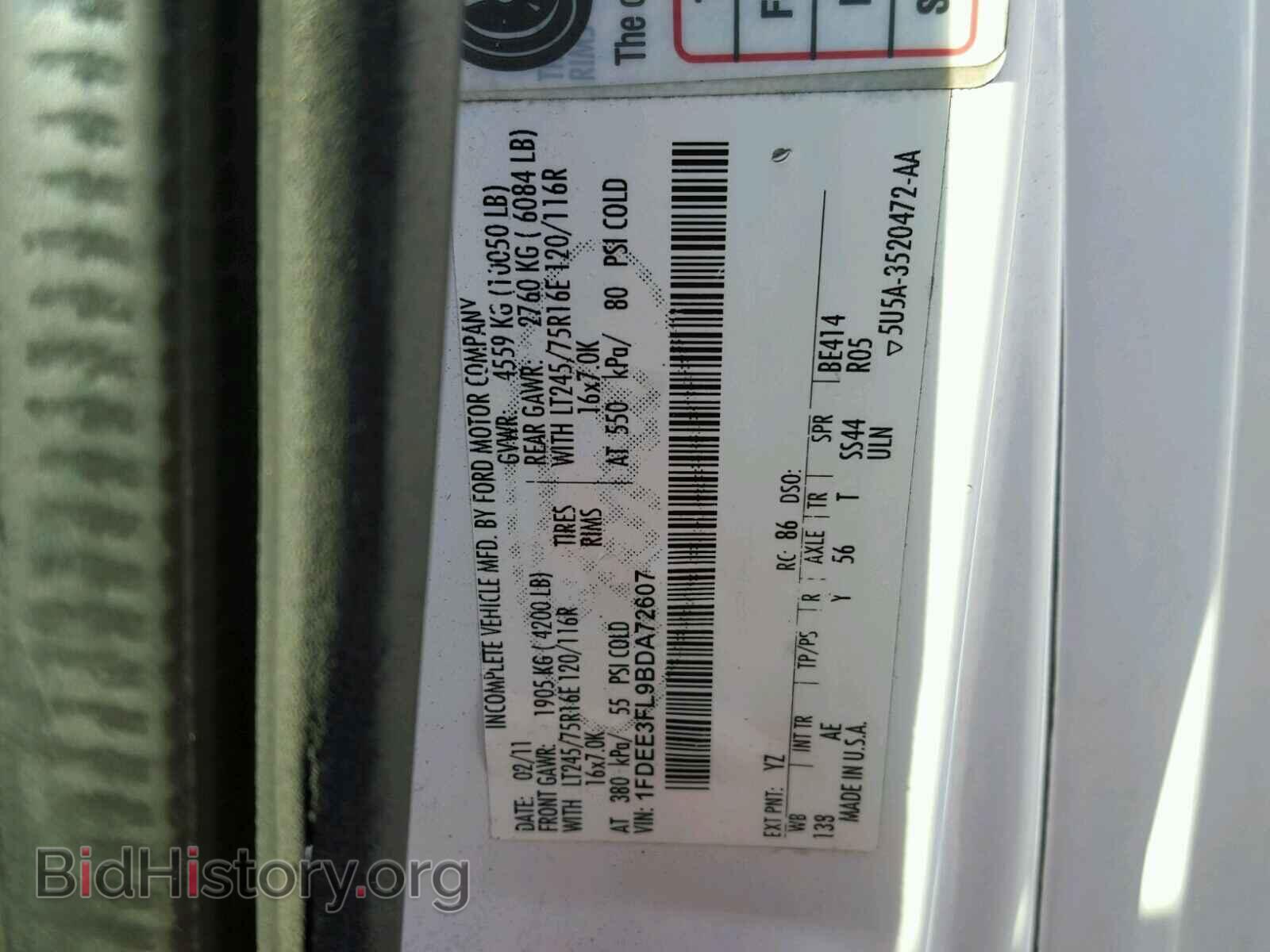 2011 FORD ECONOLINE - VIN: 1FDEE3FL9BDA72607 - Photo 10
