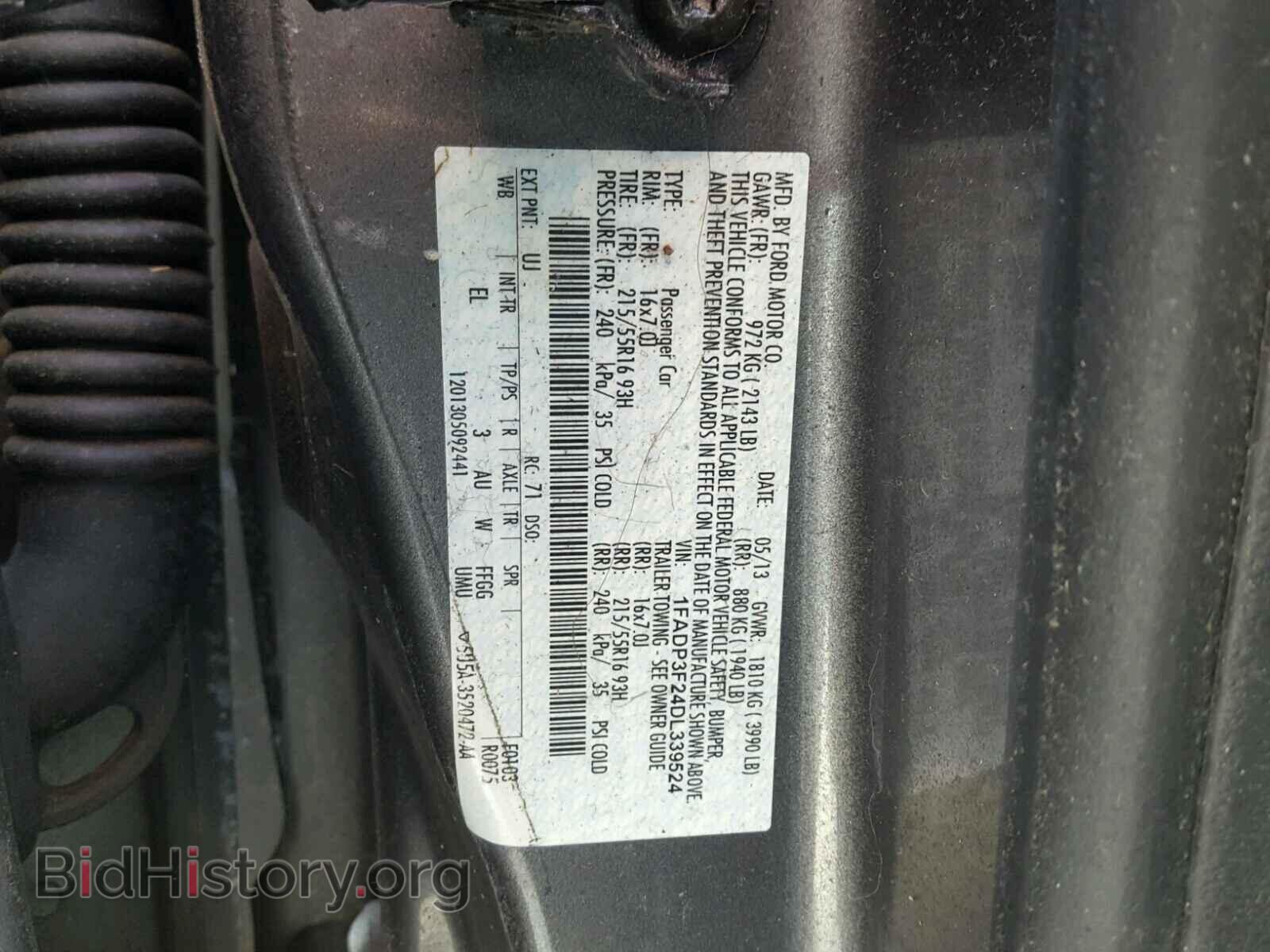 2013 FORD FOCUS - VIN: 1FADP3F24DL339524 - Photo 10