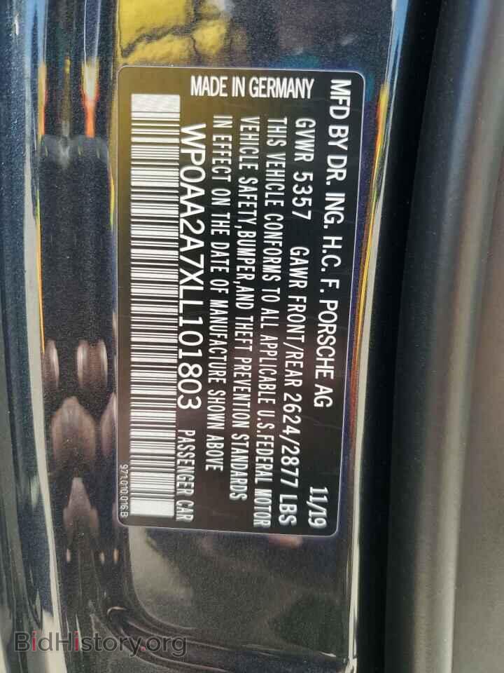 2020 PORSCHE PANAMERA - VIN: WP0AA2A7XLL101803 - Фото 13