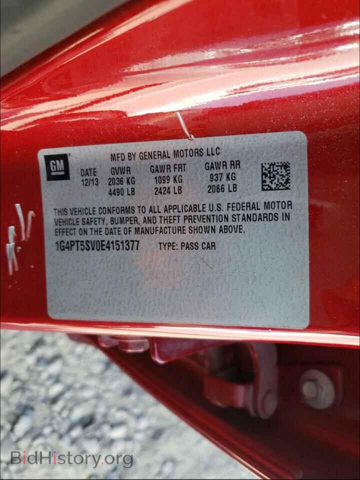 2014 BUICK VERANO - VIN: 1G4PT5SV0E4151377 - Фото 10
