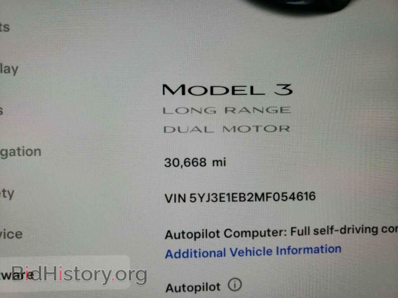 2021 TESLA MODEL 3 - VIN: 5YJ3E1EB2MF054616 - Photo 9