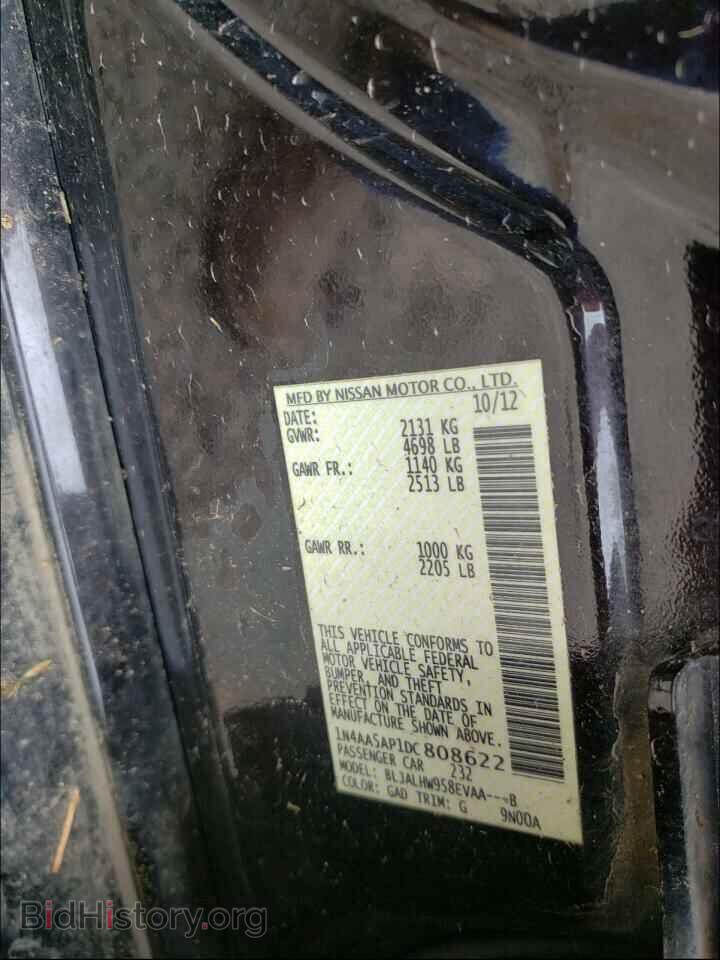 2013 NISSAN MAXIMA - VIN: 1N4AA5AP1DC808622 - Photo 10