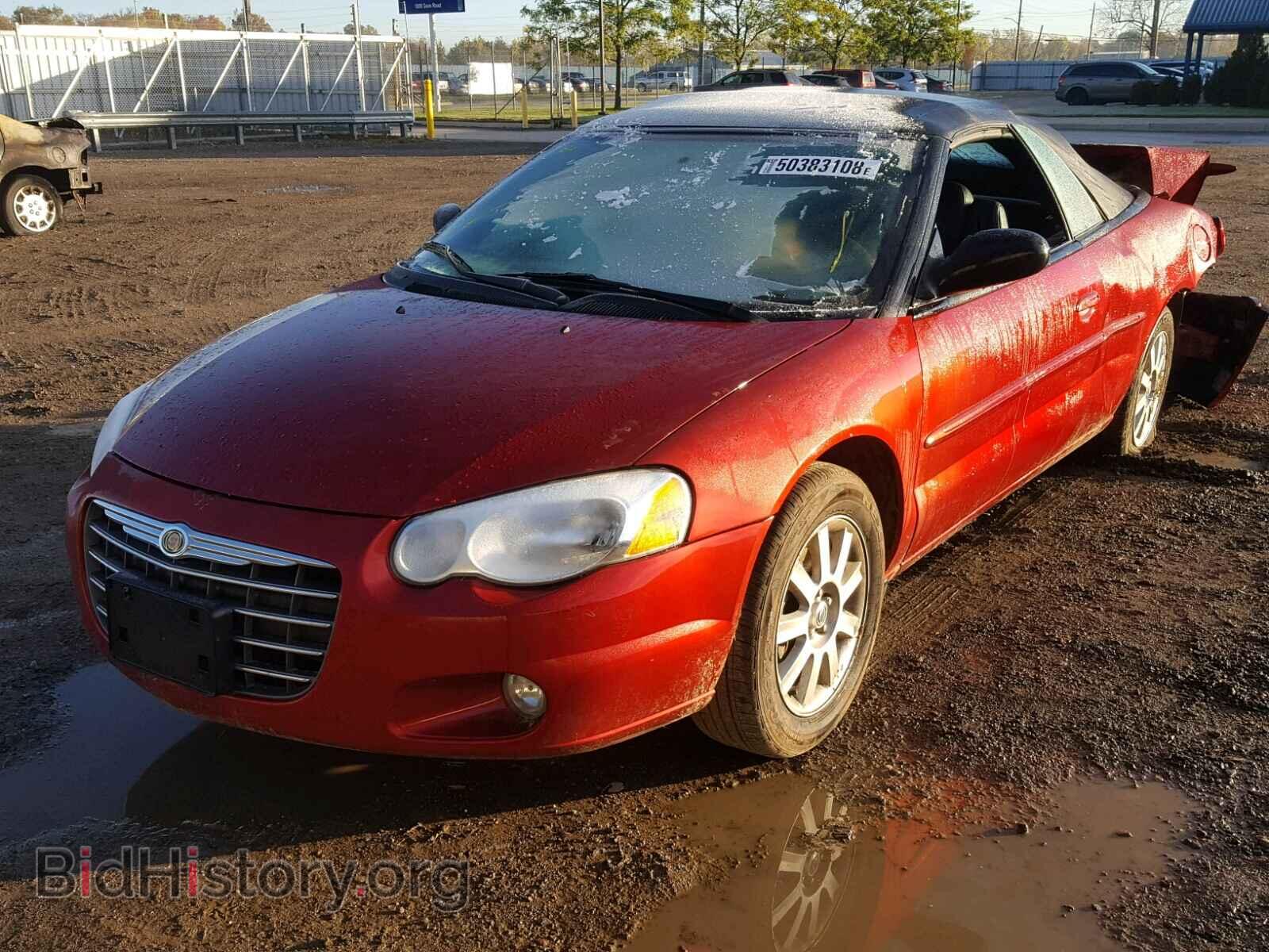 2004 CHRYSLER SEBRING - VIN: 1C3EL75RX4N328309 - Фото 2