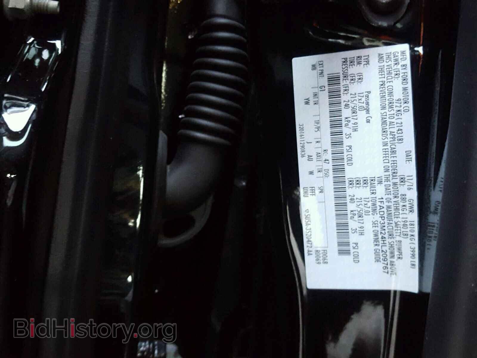 2017 FORD FOCUS - VIN: 1FADP3M24HL209767 - Photo 10