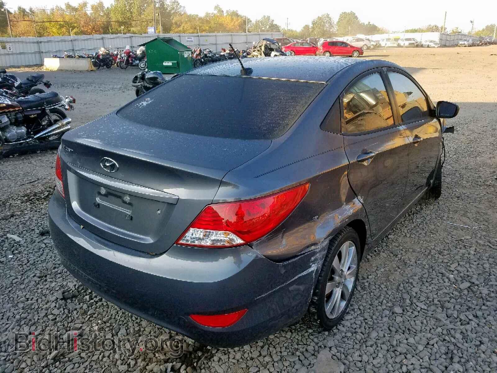 2012 HYUNDAI ACCENT - VIN: KMHCU4AEXCU183922 - Фото 4