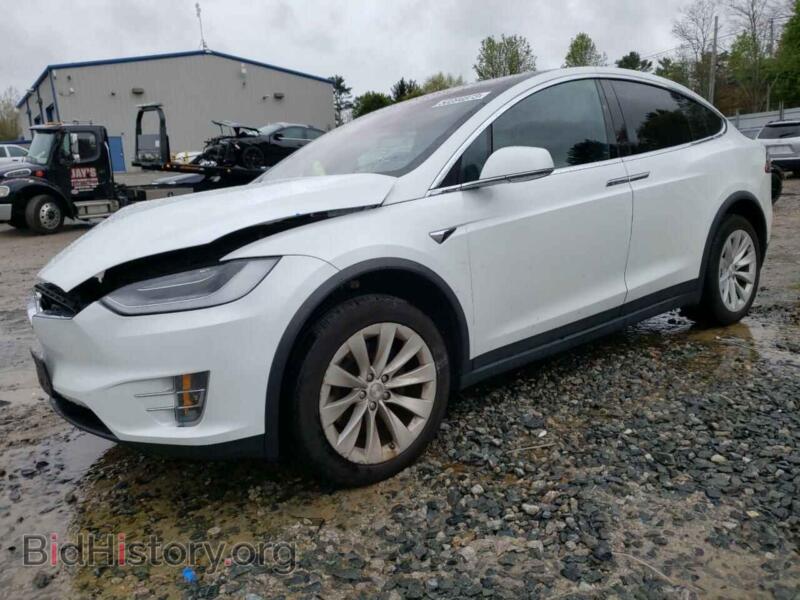 2020 Tesla MODEL X (VIN 5YJXCAE26LF242514) — фото 1 из 12, Copart, повреждение: передняя часть