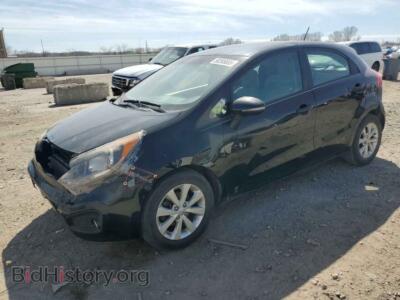 2013 Kia RIO EX, black — VIN KNADN5A31D6123668, Copart