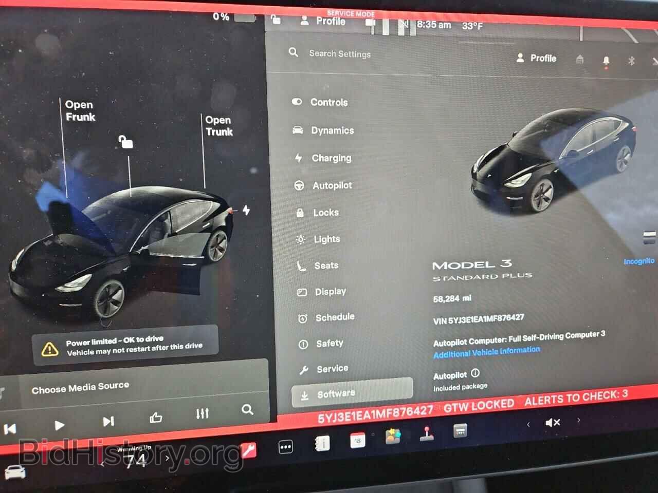 2021 TESLA MODEL 3 - VIN: 5YJ3E1EA1MF876427 - Photo 9