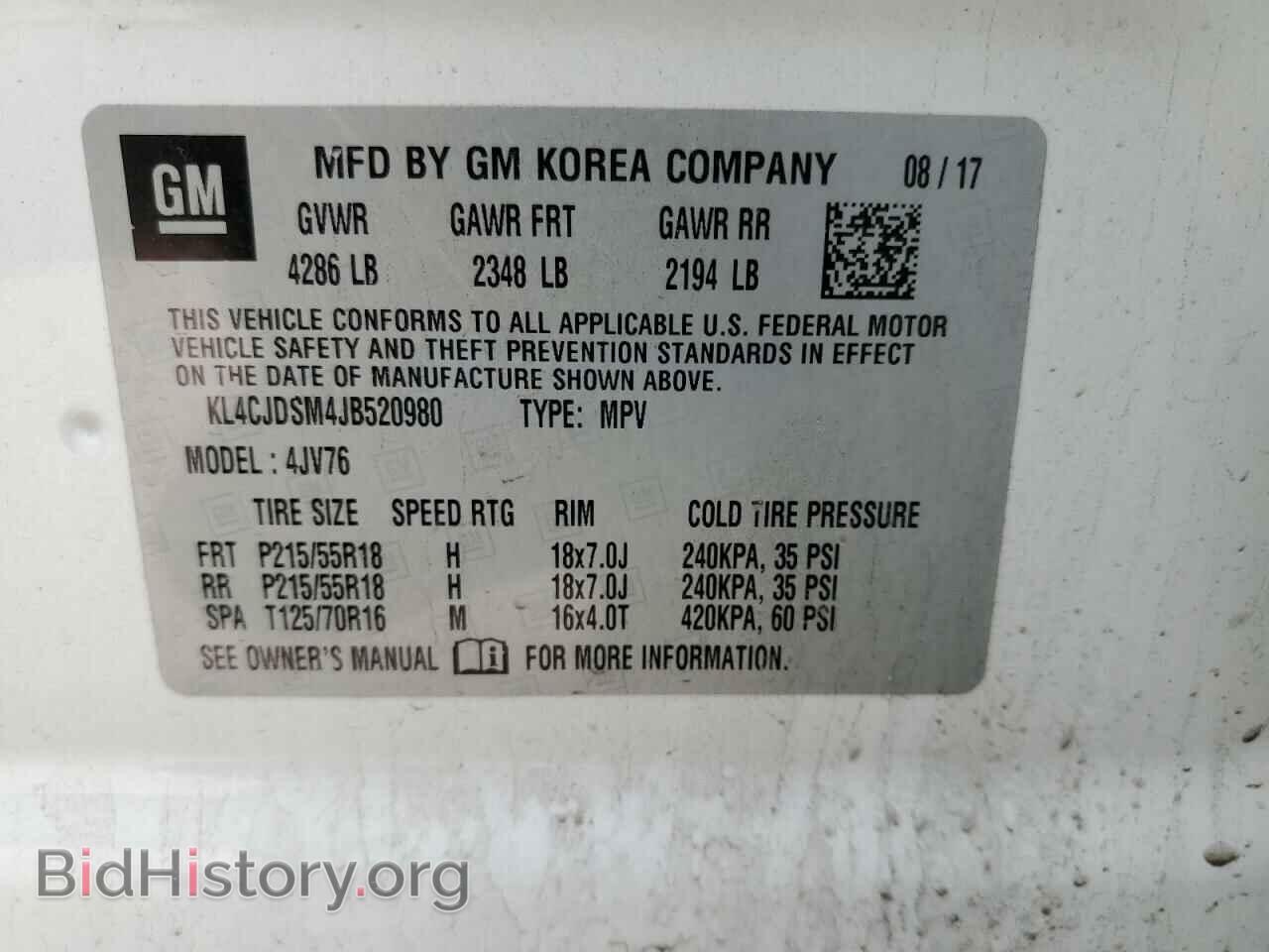 2018 BUICK ENCORE - VIN: KL4CJDSM4JB520980 - Photo 13
