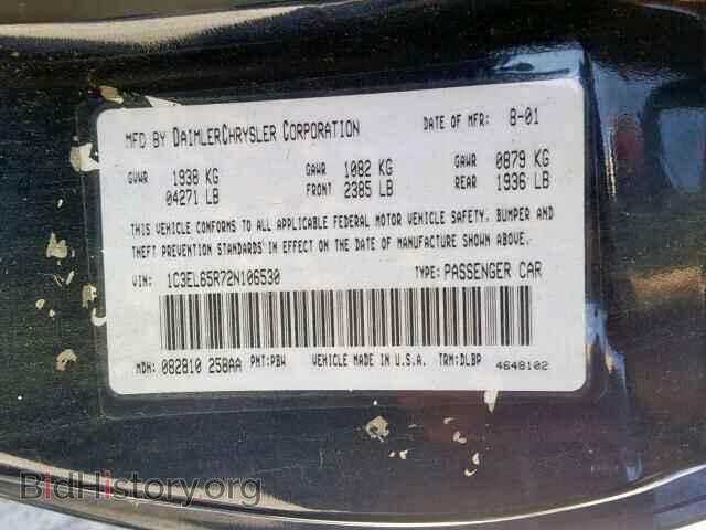 2002 CHRYSLER SEBRING - VIN: 1C3EL65R72N106530 - Фото 10