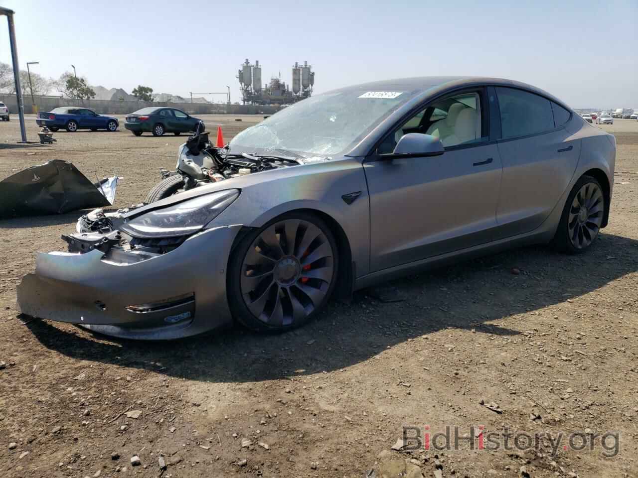 Photo 5YJ3E1EC8MF020303 - TESLA MODEL 3 2021