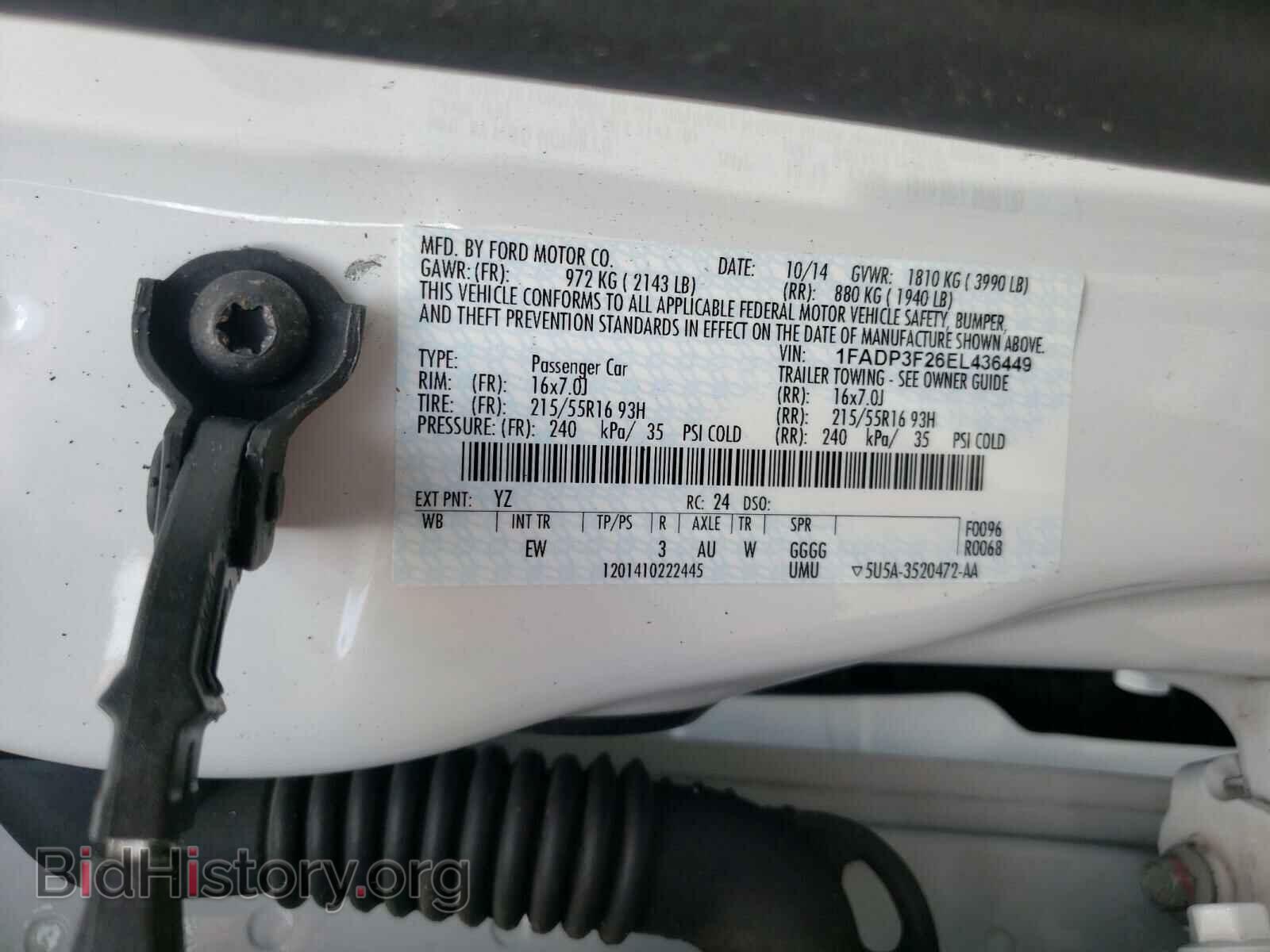 2014 FORD FOCUS - VIN: 1FADP3F26EL436449 - Photo 10