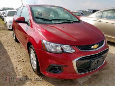 2017 Chevrolet SONIC Sonic LT, темно-бордовый — VIN 1G1JD5SH2H4145580, Copart