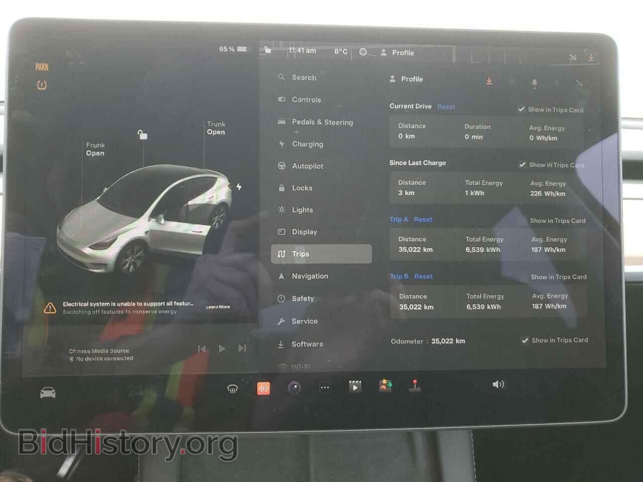 2022 TESLA MODEL Y - VIN: 7SAYGDEE6NF358564 - Photo 9