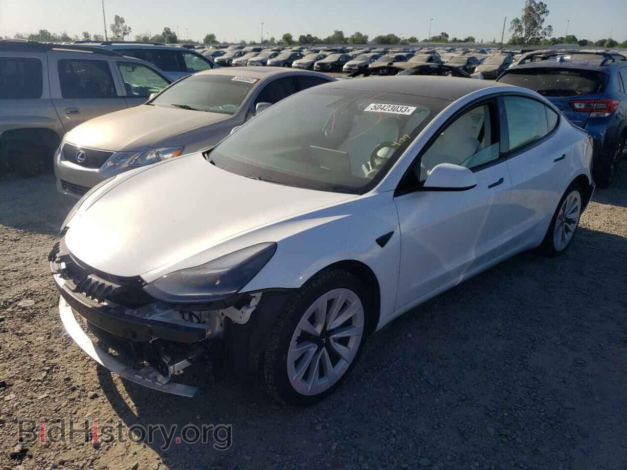 Photo 5YJ3E1EB4MF074141 - TESLA MODEL 3 2021
