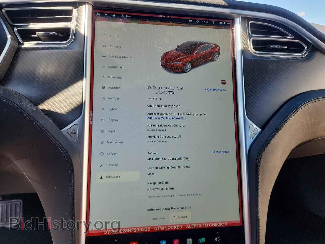 2017 TESLA MODEL S - VIN: 5YJSA1E28HF200336 - Photo 9