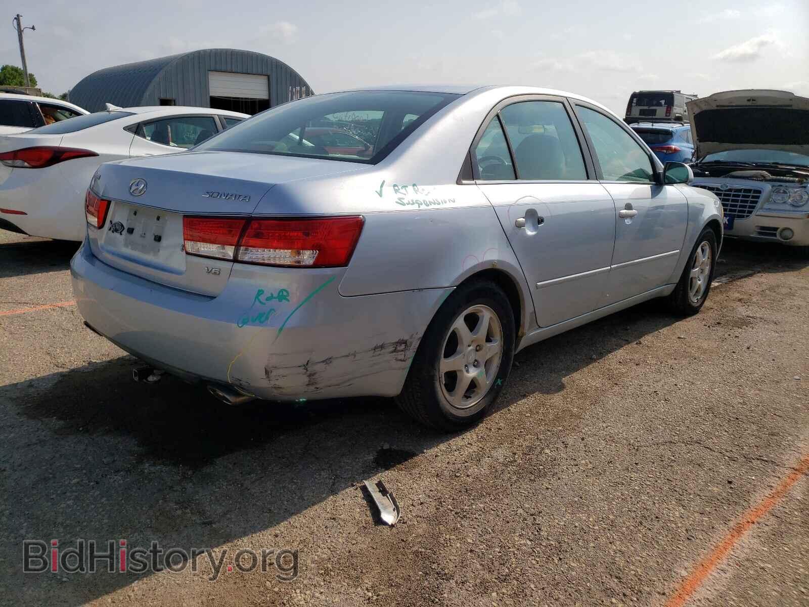 2006 HYUNDAI SONATA - VIN: 5NPEU46F66H090621 - Фото 4