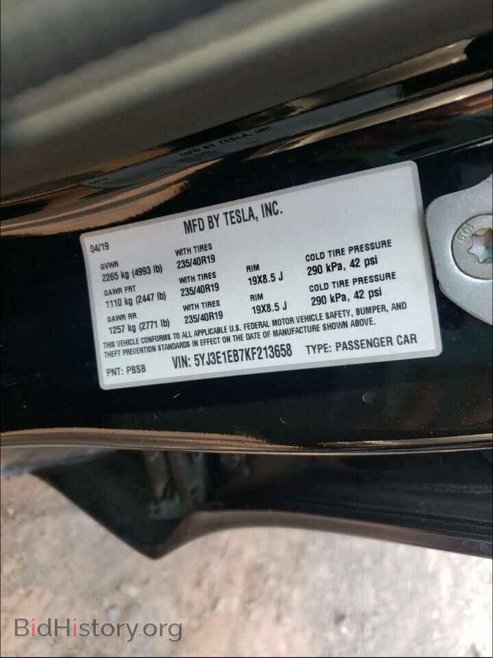 2019 TESLA MODEL 3 - VIN: 5YJ3E1EB7KF213658 - Photo 10