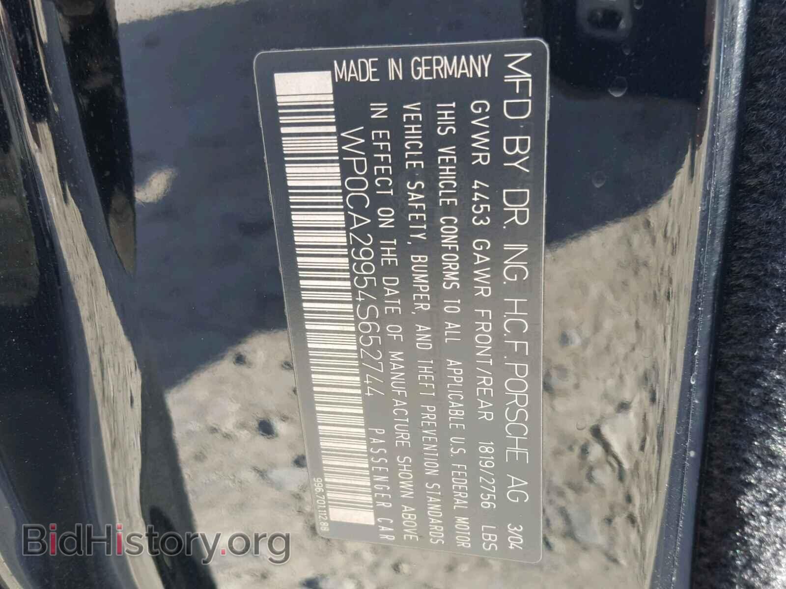2004 PORSCHE 911 - VIN: WP0CA29954S652744 - Фото 10
