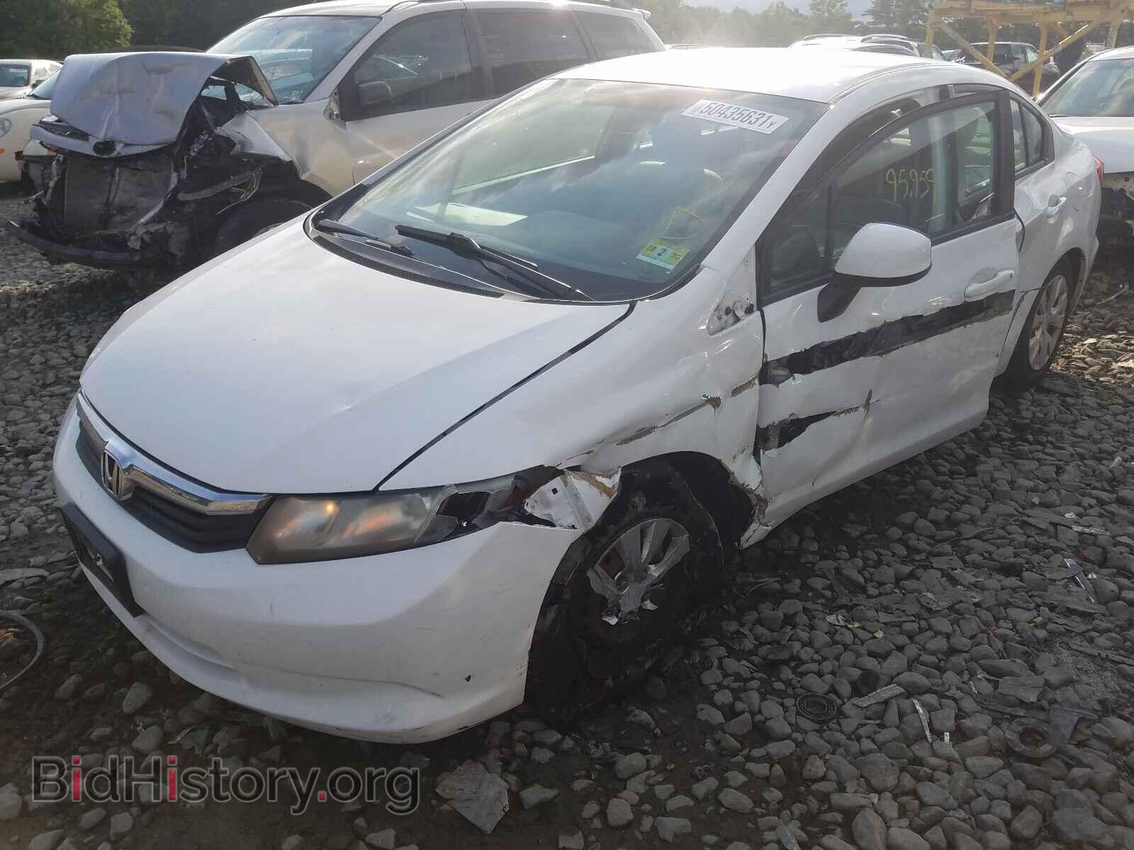 2012 HONDA CIVIC - VIN: 2HGFB2F54CH521016 - Фото 2