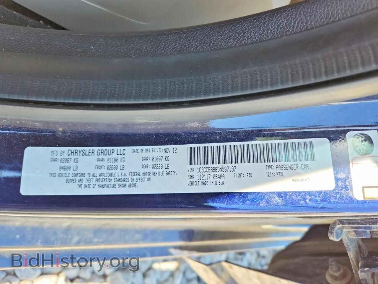 2013 CHRYSLER 200 - VIN: 1C3CCBBB8DN597197 - Photo 12