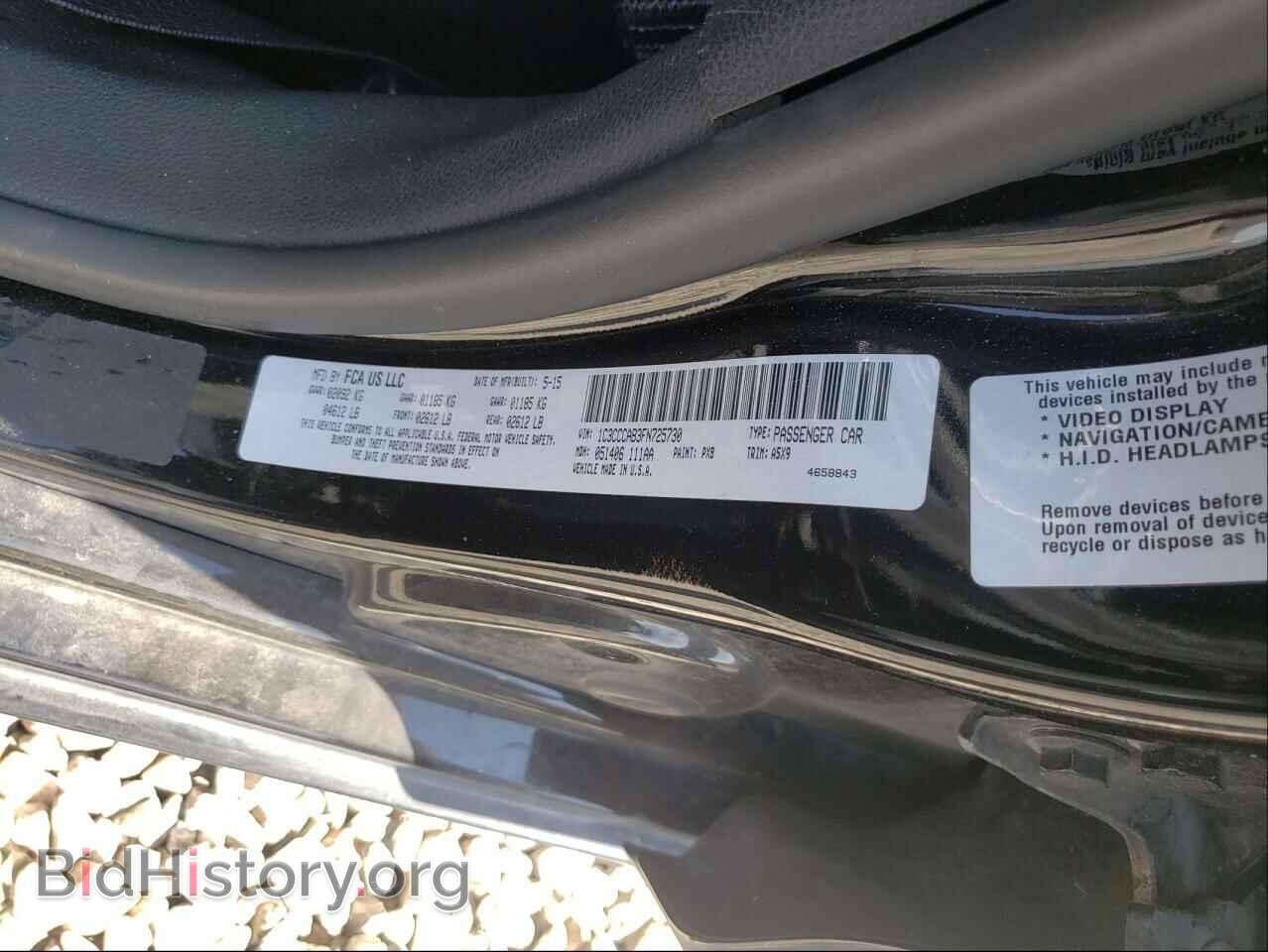 2015 CHRYSLER 200 - VIN: 1C3CCCAB3FN725730 - Photo 10