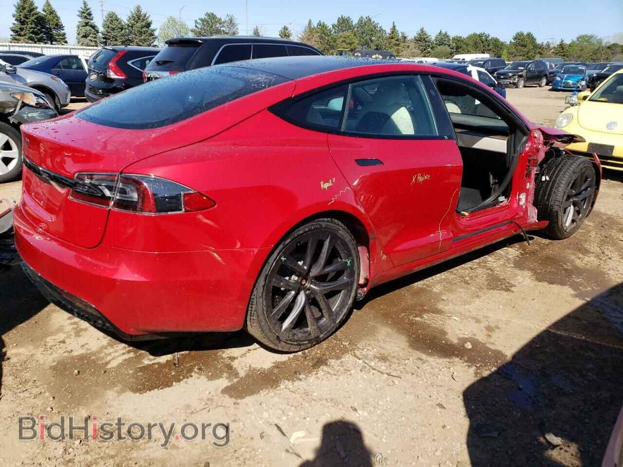 2021 TESLA MODEL S - VIN: 5YJSA1E56MF436438 - Фото 3
