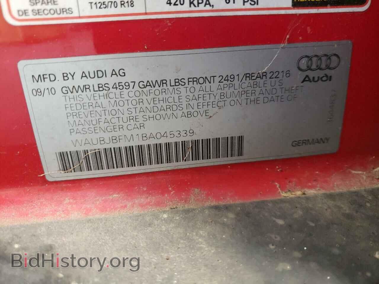 2011 AUDI A3 - VIN: WAUBJBFM1BA045339 - Photo 10