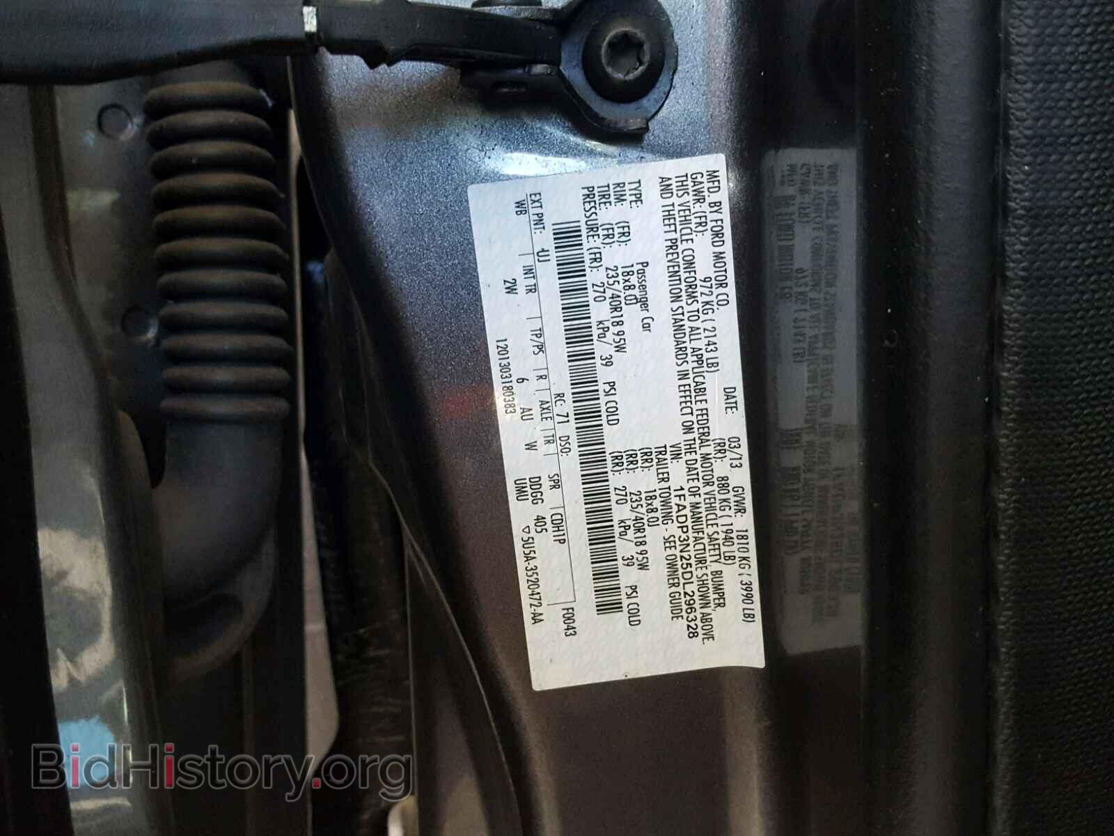 2013 FORD FOCUS - VIN: 1FADP3N25DL296328 - Фото 10