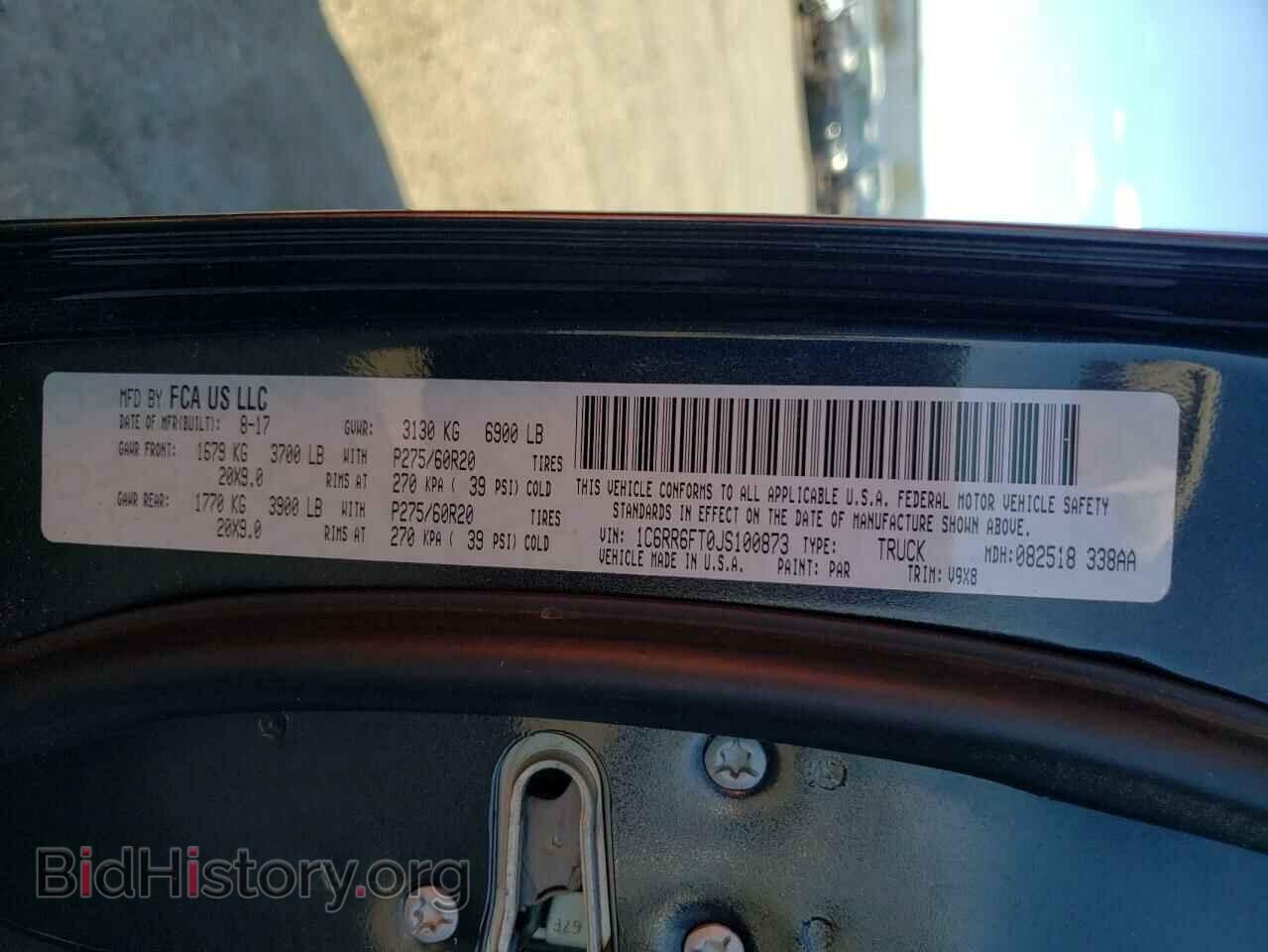 2018 RAM 1500 - VIN: 1C6RR6FT0JS100873 - Photo 10